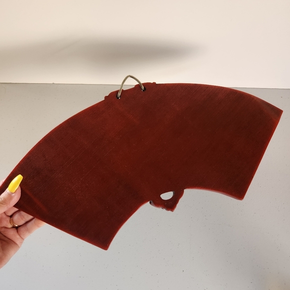 Vintage Resin 3D Horses Chinese Red Knot Wall Hanging Art Plaque Sculpture 70s - Picture 5 of 9